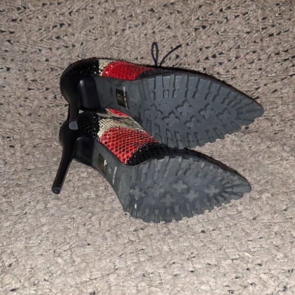 SPAZIOMODA BOLOGNA-ITALY-Multicolor Snakeskin/Croc Pattern-Stiletto-Sz 37/6.5-NM - Picture 8 of 8